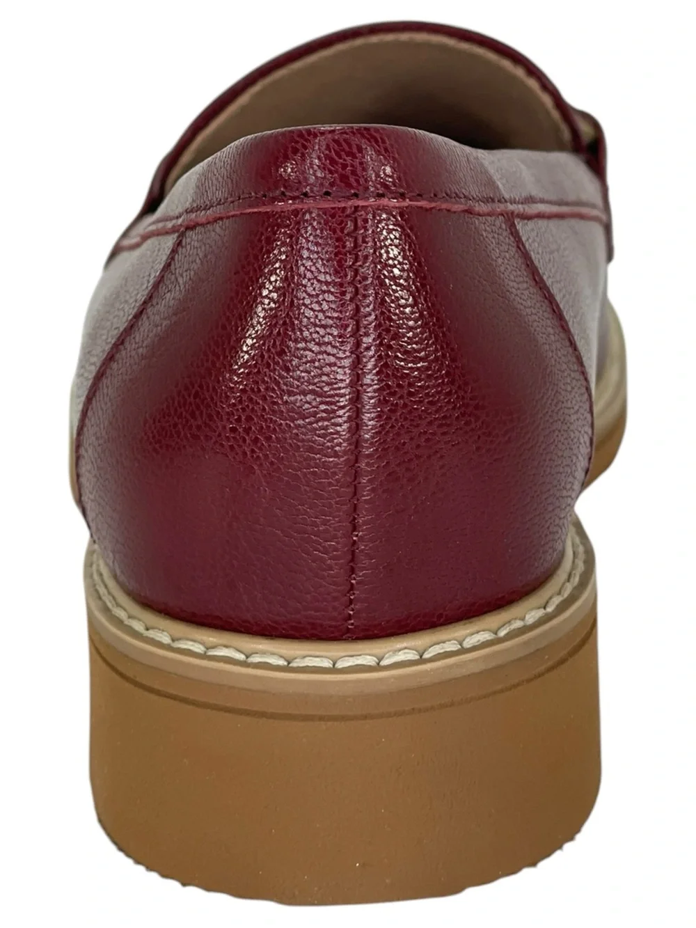 Naturalizer Theo Cranberry Leather Womens Loafers Size 5.5M
